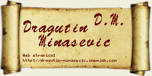 Dragutin Minašević vizit kartica